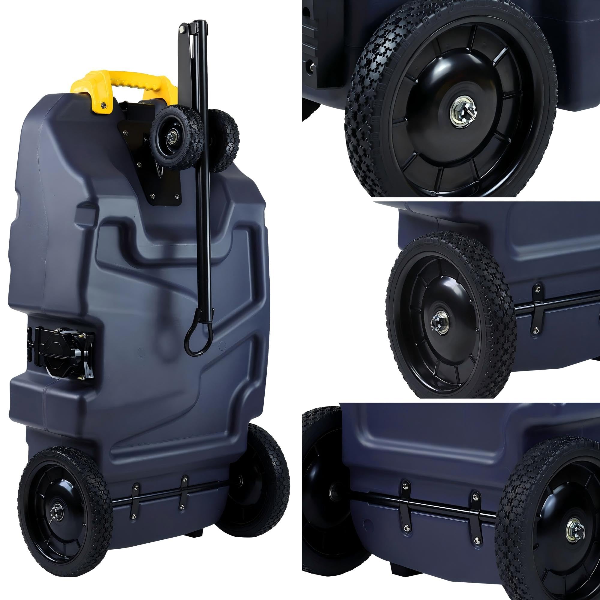Amazon.com: Venustank 39 Gallon RV Portable Waste Tank 4 Wheel