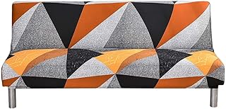 TOPCHANCES Futon Sofa Cover ,Stretch Spandex Folding Sofa Bed Cover Without Armrests ,Armless Futon Sliopcover ,Max Size 80 