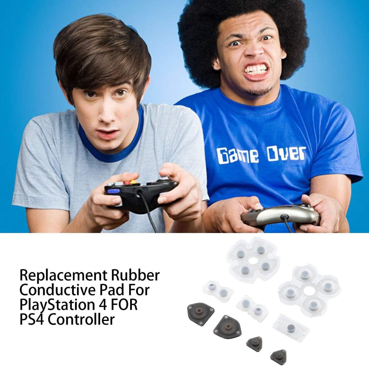 Replacement Rubber Conductive Pad for Playstation 4 for PS4 Controller Rubber Conductive Pad