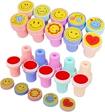 High Trusted® Emoji 10 Pcs Stamp Set for Kids | Self-Inking Fun Stamps for Return Gifts, School Rewards & Party Favors | Safe, Colorful & Easy-to-Use | Boys & Girls Stationery Toy