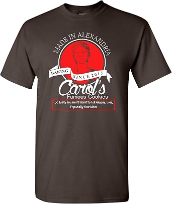 City Shirts Mens Carols Cookie Made in Alexandria DT Adult T-Shirt Tee