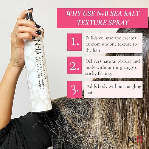 Miniatura 2 de NB Sea Salt Spray  Crea textura y cuerpo  Sin residuos pegajosos  Para todo tipo de cabello y texturas  10 onzas