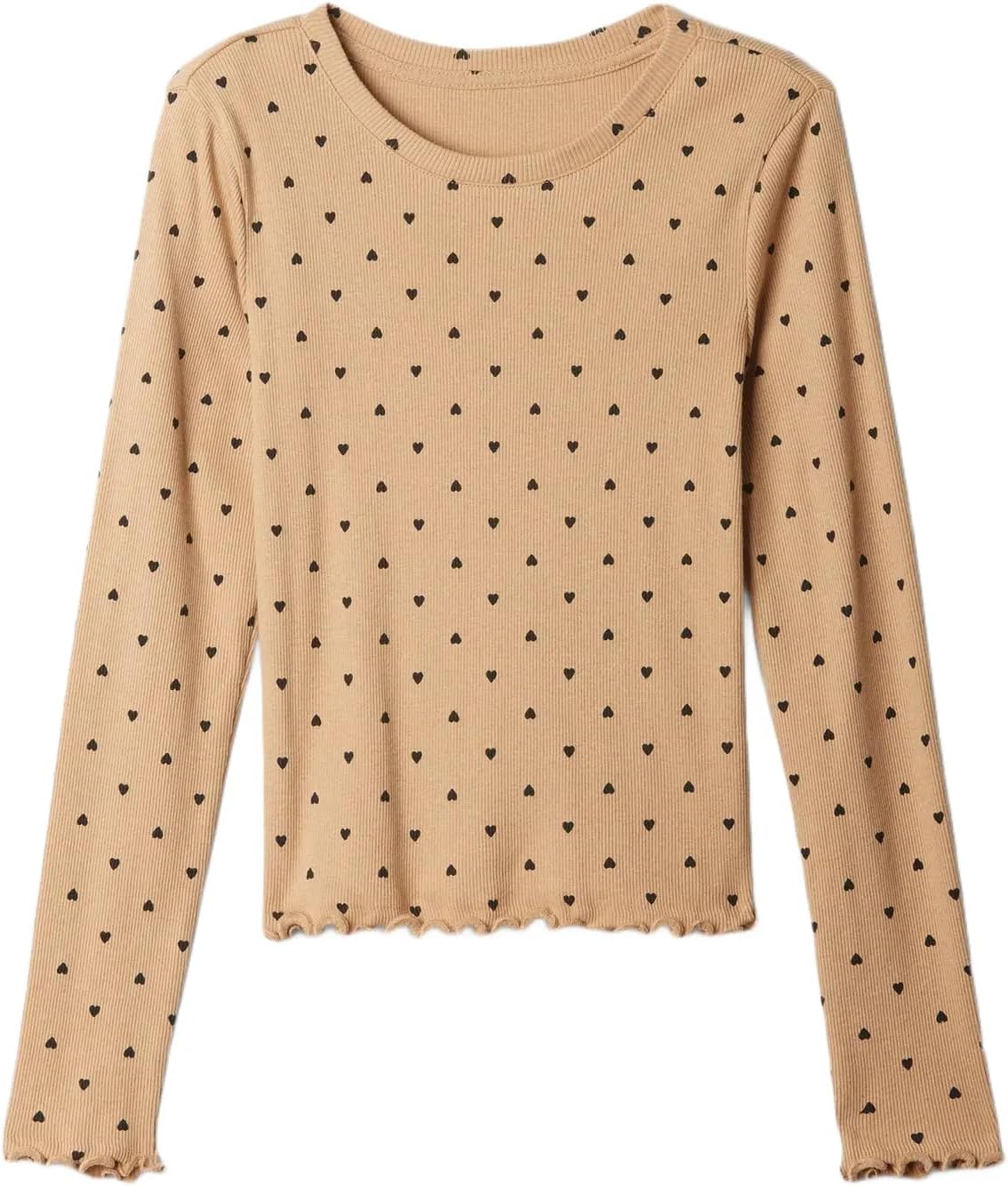 Gap Girls' Long Sleeve Ribbed Tee