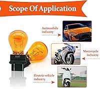 Vista 5 de 10 Piezas Bombilla de Luz 3157, Bombilla Miniatura 3157 Mini Bombilla, Luz de Freno Automotriz Señal de Giro Marcador Lateral Bombilla de Luz