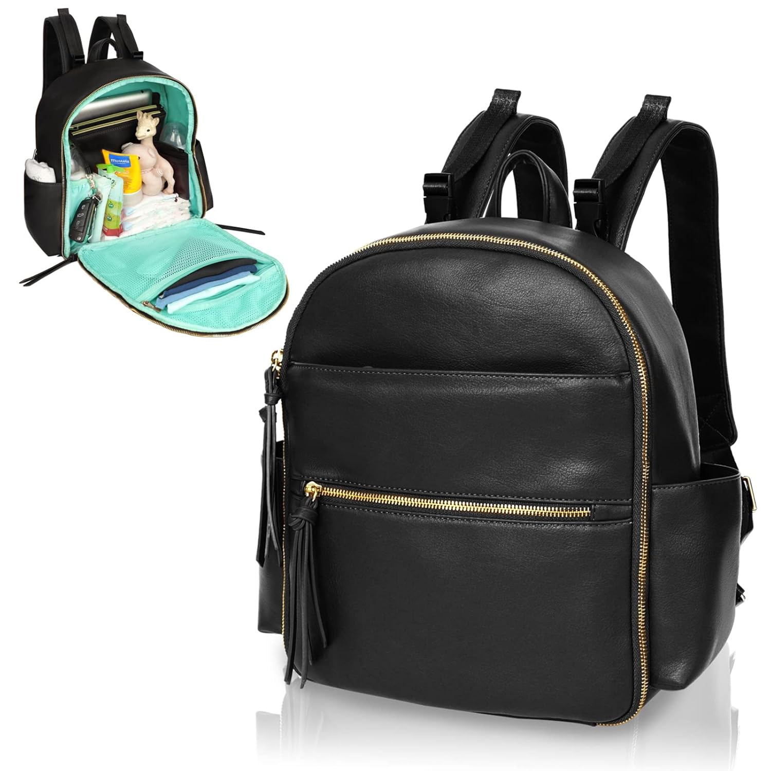 MOMINSIDE Small Diaper Bag Backpack, Mini Diaper Bag with