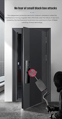 Miniatura 8 de Cerradura de puerta electrónica inteligente con huella digital biométrica, control de aplicaciones, tarjeta inteligente, contraseña, acceso con