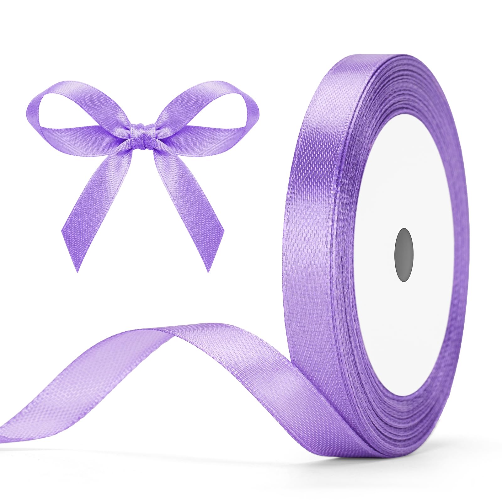 G2PLUS Baby Pink Satin Ribbons 10mm: Thick Fabric Gift Wrap Ribbons for Crafting, Party Decoration, 22m — view 45