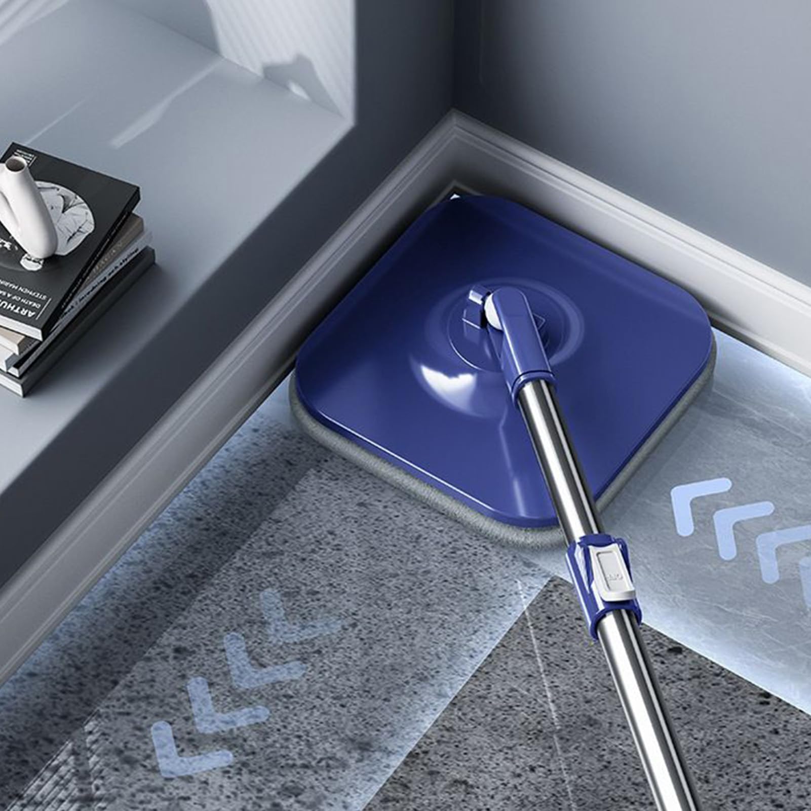 Spin Mop - Mopa giratoria de 360 grados con cubo para una limpieza eficaz del suelo en la cocina, sala de estar, dormitorio, comedor, apartamento y sótano
