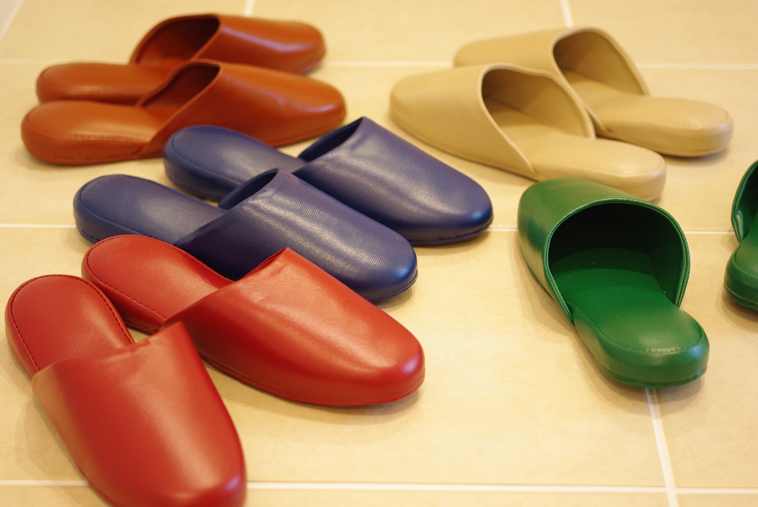 Amazon.co.jp: オーミケンシ 高周波 レザースリッパ ベージュ 約23