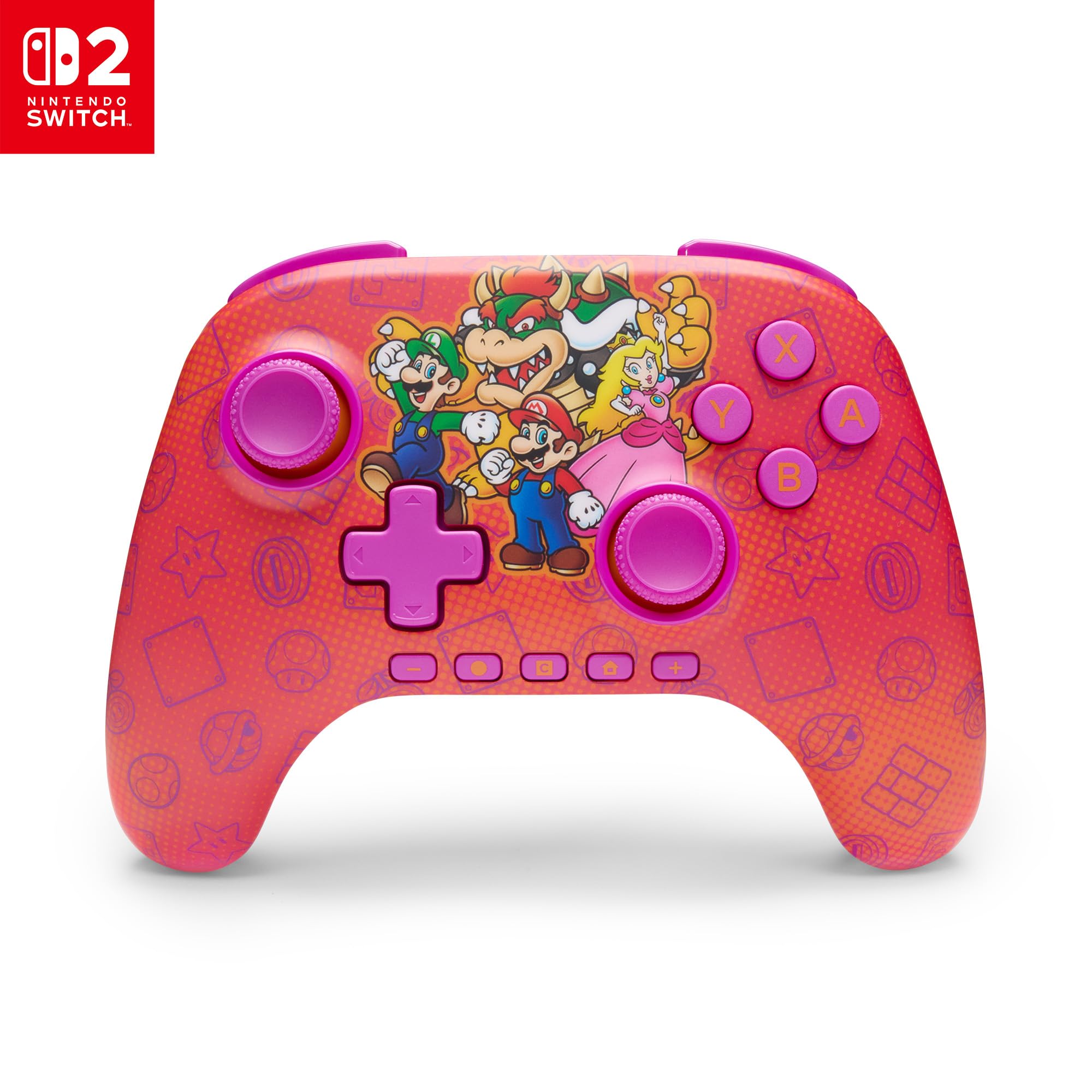 Powera Advantage Wireless Controller For Nintendo Switch 2 - Mario And Friends Multi Mint