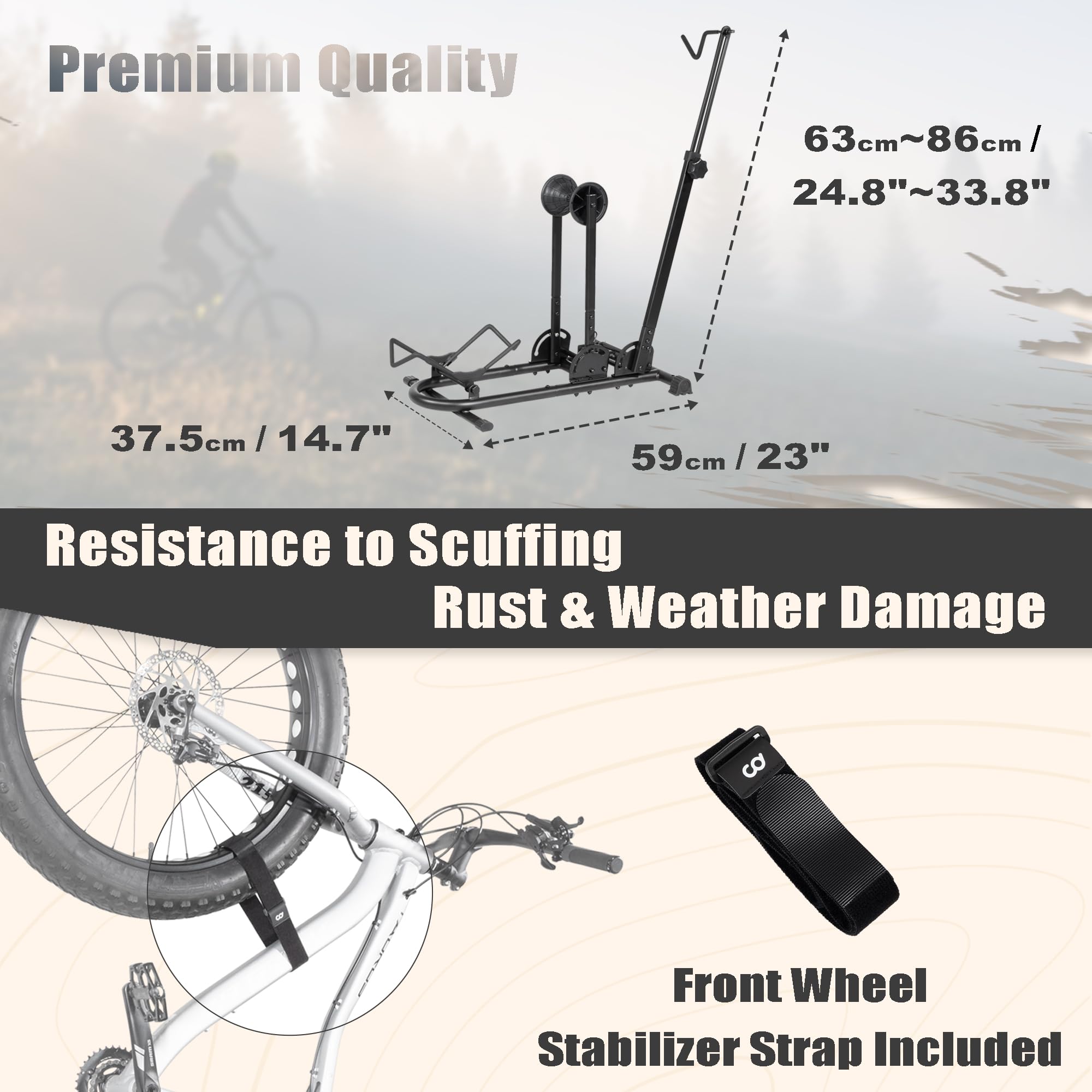 Amazon.co.jp: CyclingDeal 縦型自転車スタンド - ファットバイク