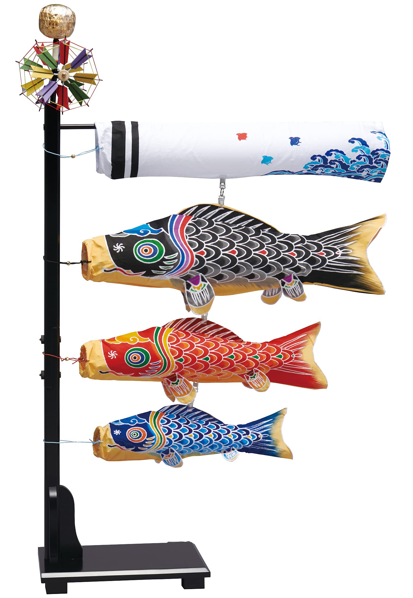 Amazon | 錦鯉 室内鯉のぼり プチ座敷鯉物語 手描き本染め 天 二尺