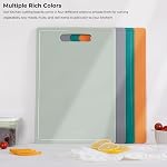 Linoroso Flexible Kitchen Cutting Board - Made from BPA Free Material - Cutting Mark Prevention, 10x14 Inches, Non-Slip Design - Easy-Care Kitchen Essential, Orange