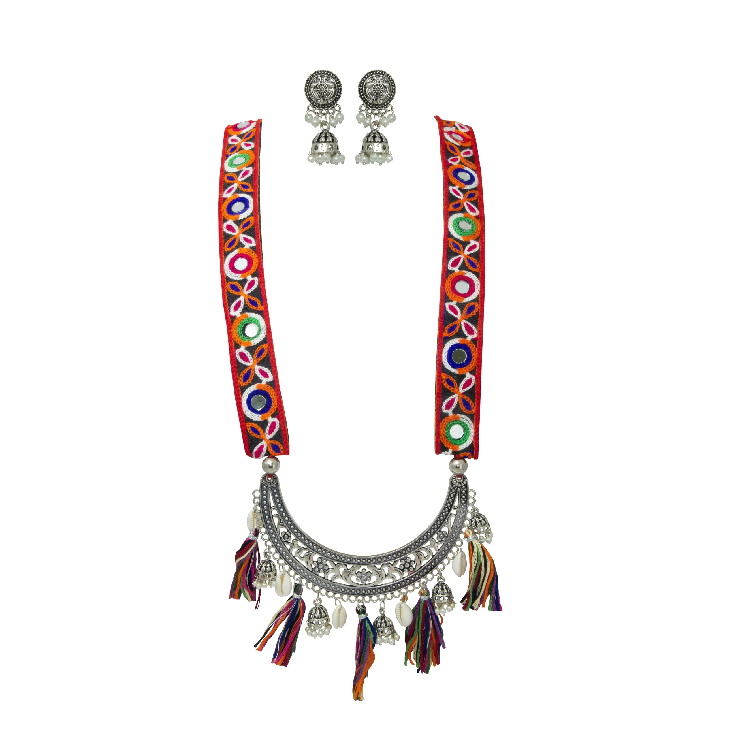 Kutchhi work lace and Oxidised Nacklace for Girls and Women (Navratri Jewellary, Garba Festival) b (B0DDDH5P8Y) Amazon Price History, Amazon Price Tracker