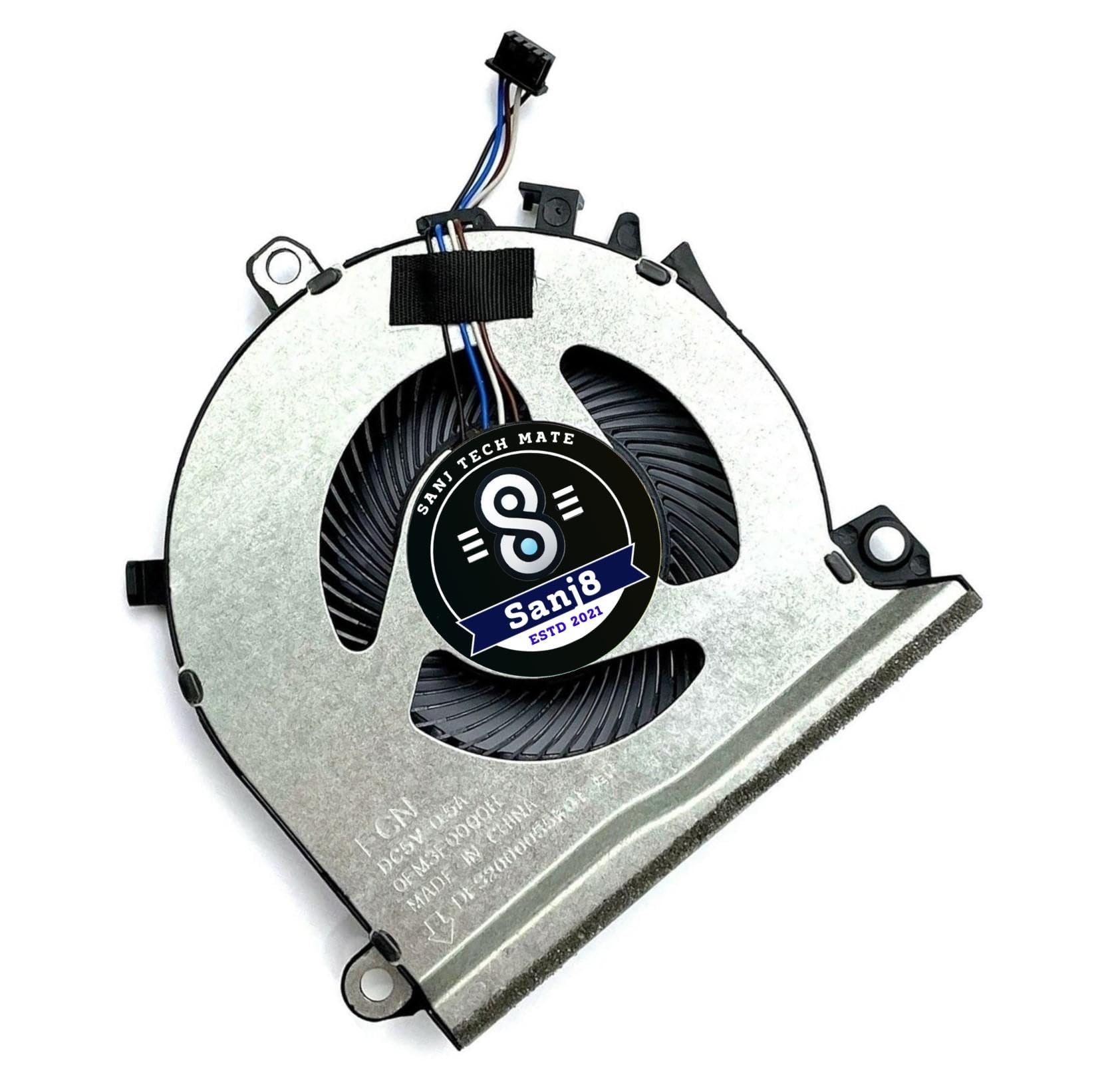 Sanj8 GPU Cooling Fan For Hp Pavilion Gaming 15 EC Series Laptop Part No- L77560-001/L68136-005 HP 15 EC0013DX/HP 15 EC2150ax/HP15EC2004ax/HP 15 EC0xxx Series Quiet and Efficient Cooling Solution.
