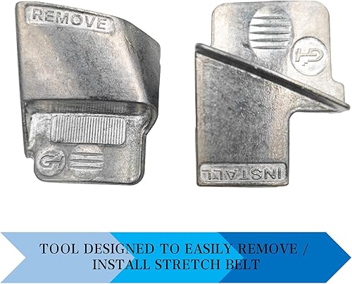 Vista 4 de LAJIAOZ Kit de cinturón elástico, removedor de cinturones de metal, juego de herramientas de instalación para cinturones en automóviles, camiones