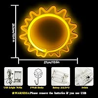 Vista 41 de Cloud Neon Signs, LED Light for Wall Decor, Battery or USB Powered for Bedroom Aesthetic Teen Girl Kid Room Christmas Wedding Party (White)