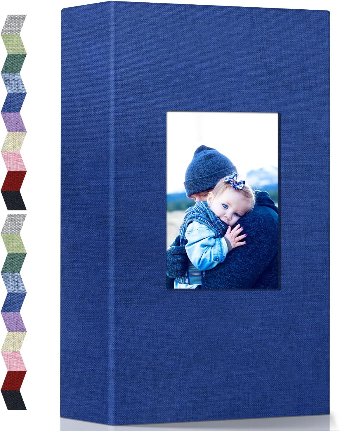 Popotop Photo Album 4x6-300 Photos Linen Cover Photo Books with 300 Horizontal Pockets,Slip-in Picture Albums for Family Wedding Anniversary Baby Vacation Pictures