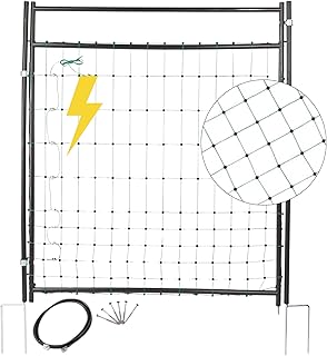 Agrarzone Portail pour les filets de clôture 125 cm | Porte pour filet de clôture électrique | Petites mailles et robuste | Porte pour clôture électrique de moutons | Accès rapide et sûr aux pâturages