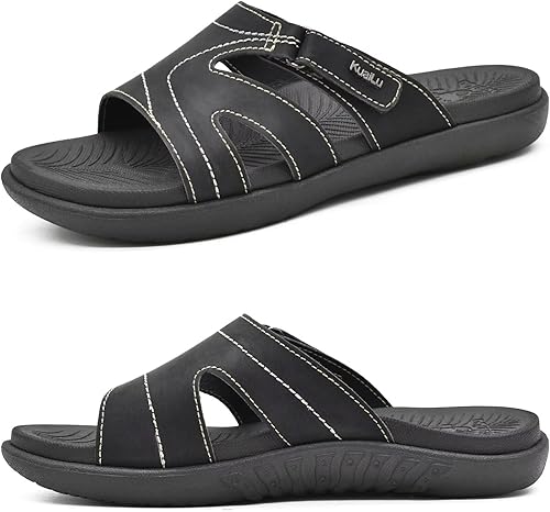 KuaiLu - Sandalias ortopédicas de moda para mujeres, ligeras, tipo tenis deportivos, con plantilla de goma suave. Sandalias con cierre tipo slip-on,