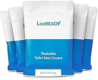Vista 7 de Fundas desechables para asiento de inodoro, extragruesas y grandes (18 x 22 pulgadas), funda de asiento de inodoro envuelta individualmente