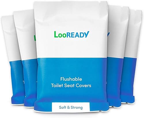 Fundas de asiento de inodoro envueltas individualmente, desechables, desechables, desechables, esenciales de viaje de alta calidad, extra gruesas y