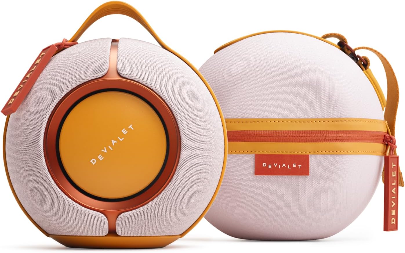 Devialet Mania Exclusive Collection - Rose Bloom - Portable Smart Speaker with Cocoon case - Premium Compact Sound - High-Fidelity Audio in Compact Design - Deep Bass, Smooth Connectivity