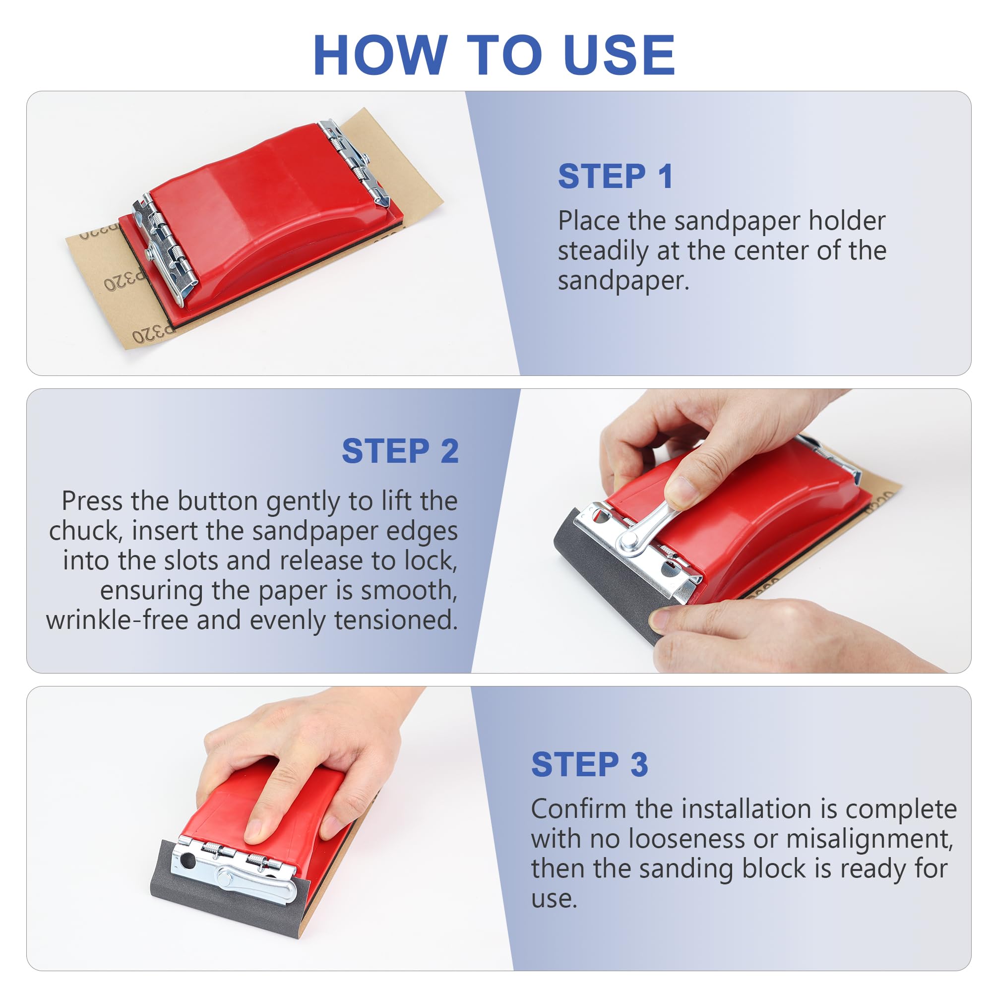 SCOTTCHEN Sanding Blocks - 28 Grit Set -5