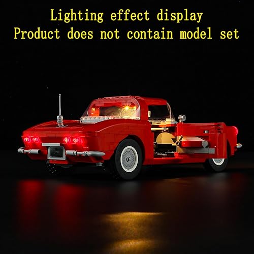 Miniatura 6 de Kit de luces LED compatible con Lego Corvette - Juego de iluminación para iconos 10321 (juego de modelos no incluidos)