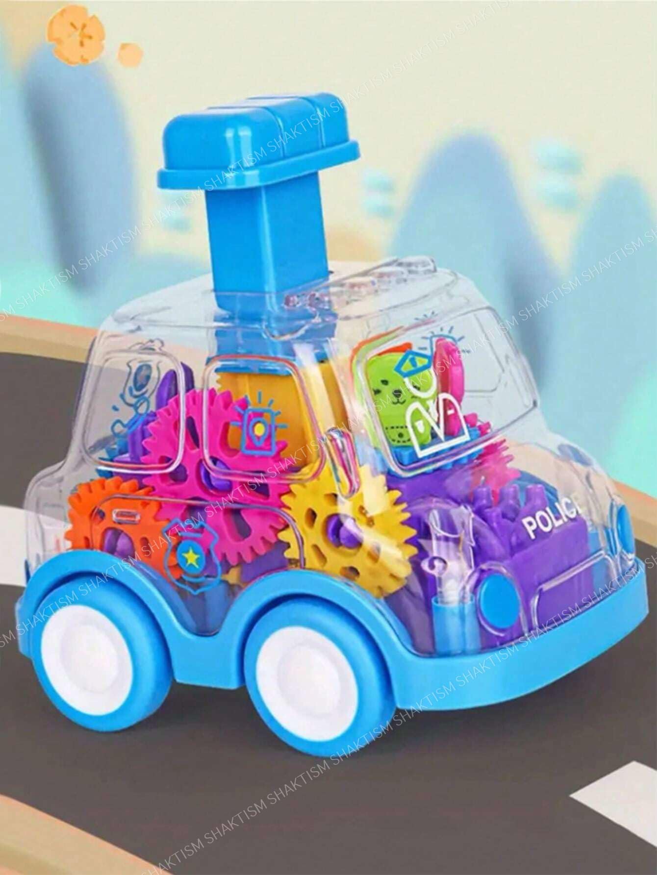 Friction Powered Push n Go Cute Design Toy Car Set, Transparent Gear Toy Car, Police Car, School Bus, Inertia Sliding Car for Kids - 10x7x10 Cm -1Pc (B0DFVNYK1R) Amazon Price History, Amazon Price Tracker