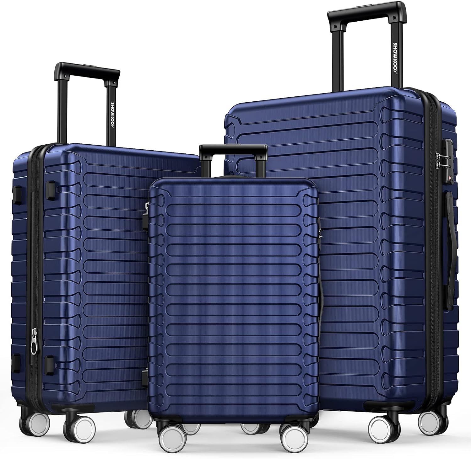 SHOWKOO Luggage Sets Expandable ABS 
