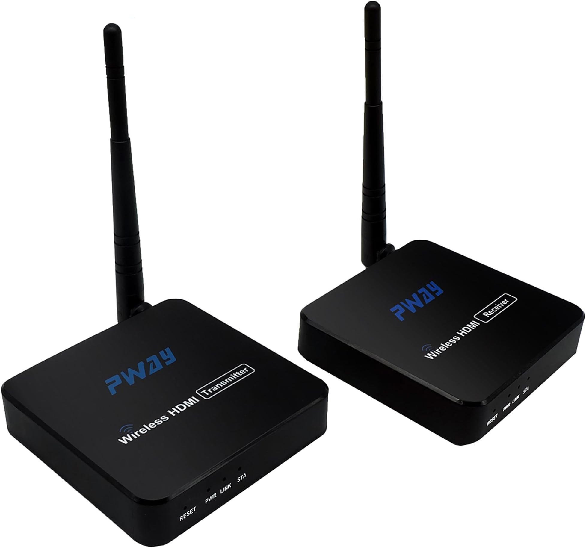 PW-DT216W-A Wireless HDMI Extender Adapter Dongle 165ft/50m over WIFI Support IR HD 1080P Video Digital Audio from Laptop PC Nintendo Switch Netflix PS4 to HDTV/Projector (Transmitter and Receiver)