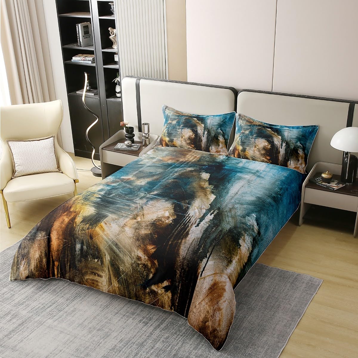 Set biancheria da letto con teschio Grunge Teschi spaventosi