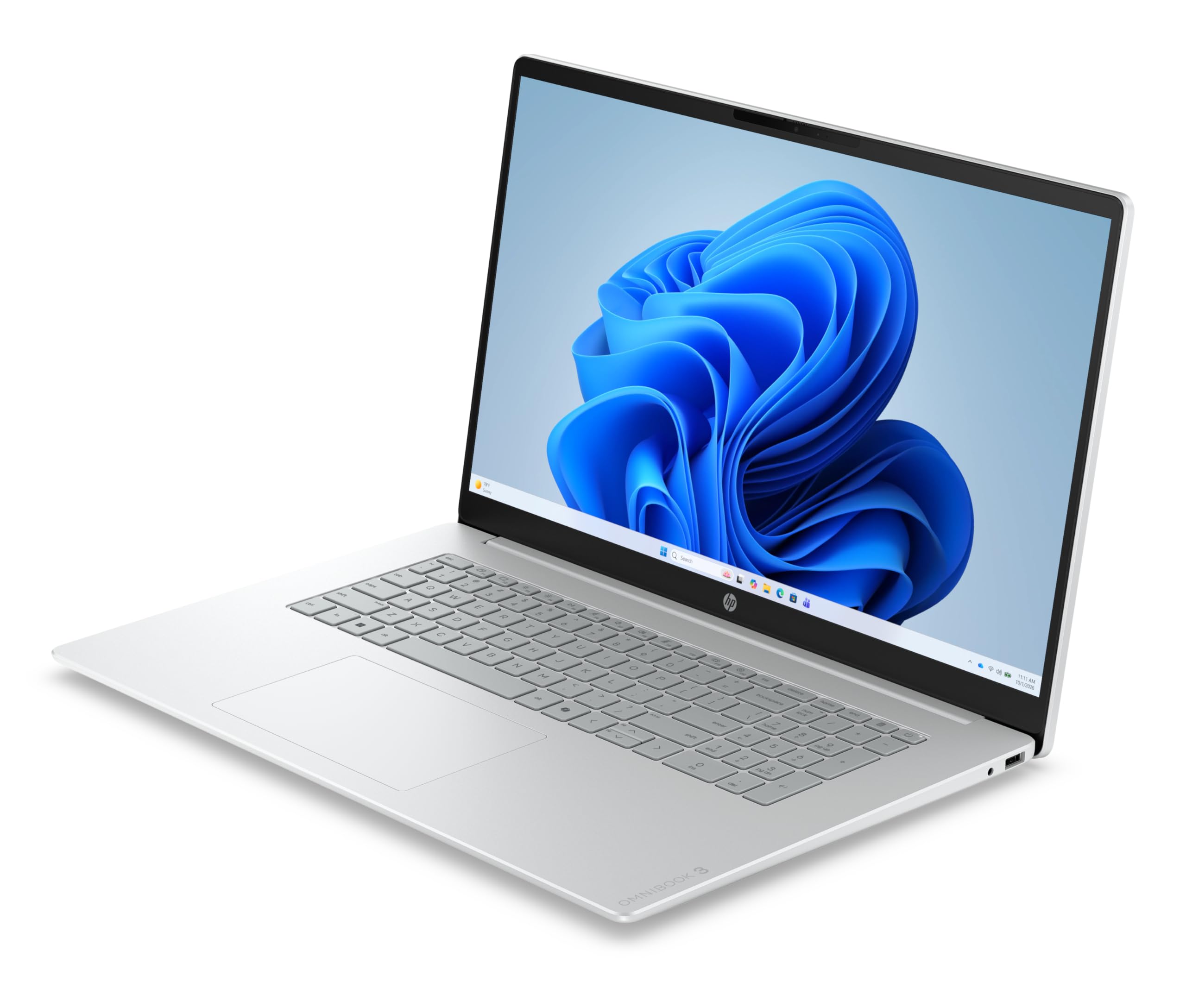 HP OmniBook 3 Laptop 17,3" FHD AMD Ryzen 5 16GB RAM 512GB Win11 Silber