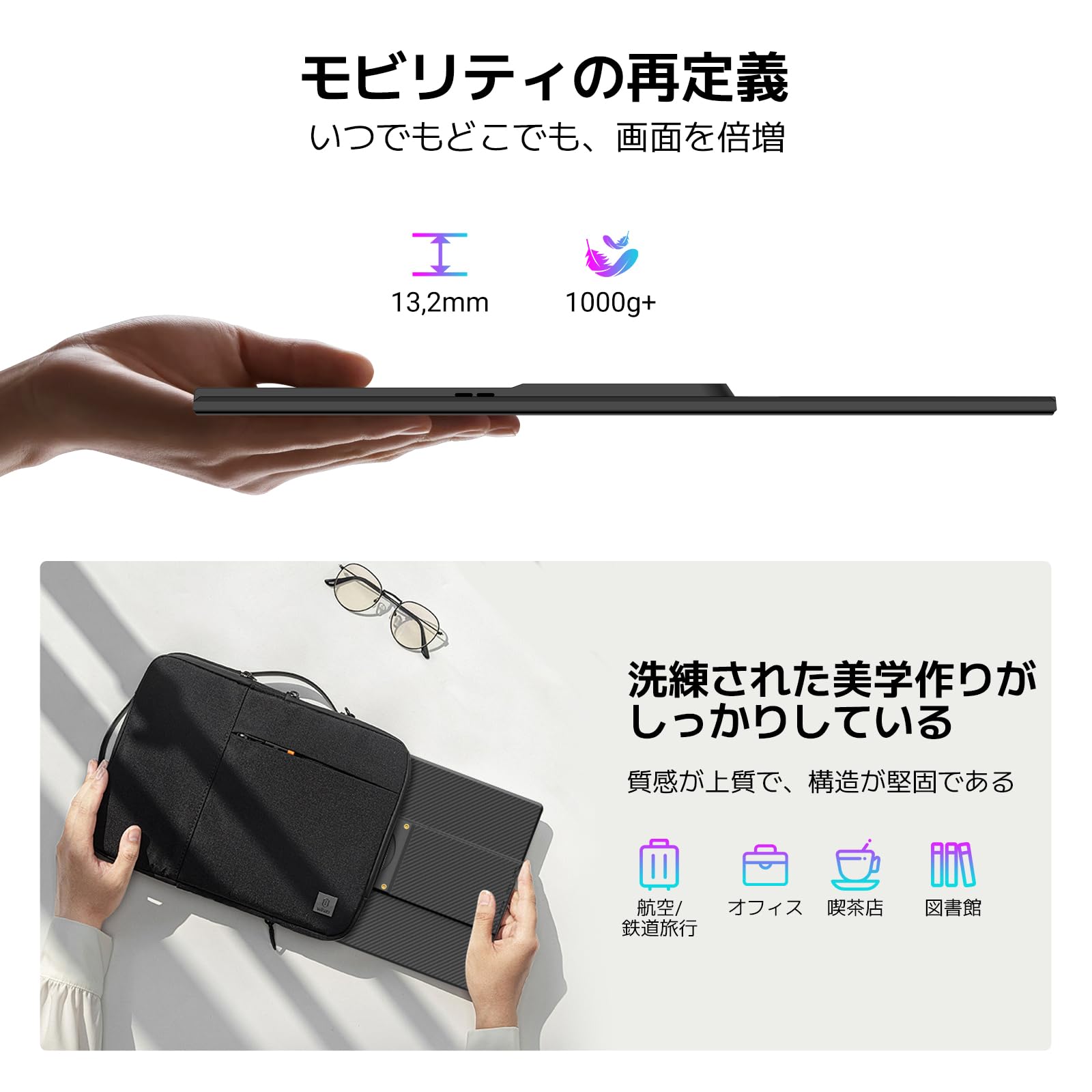Amazon.co.jp: 「2026NEW」Blackview モバイルモニター 16インチ