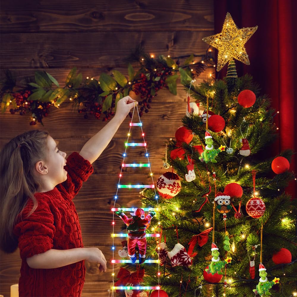 Guirlande Lumineuse Globe LED Noël - 1,5 M, Couleurs Fixes, Piles AA