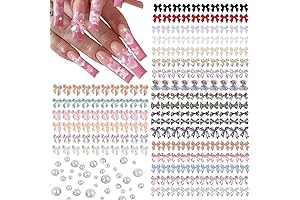 Jauomune 3D Bow Bear Nail Charms: Elevate Your Acrylic Masterpiece!