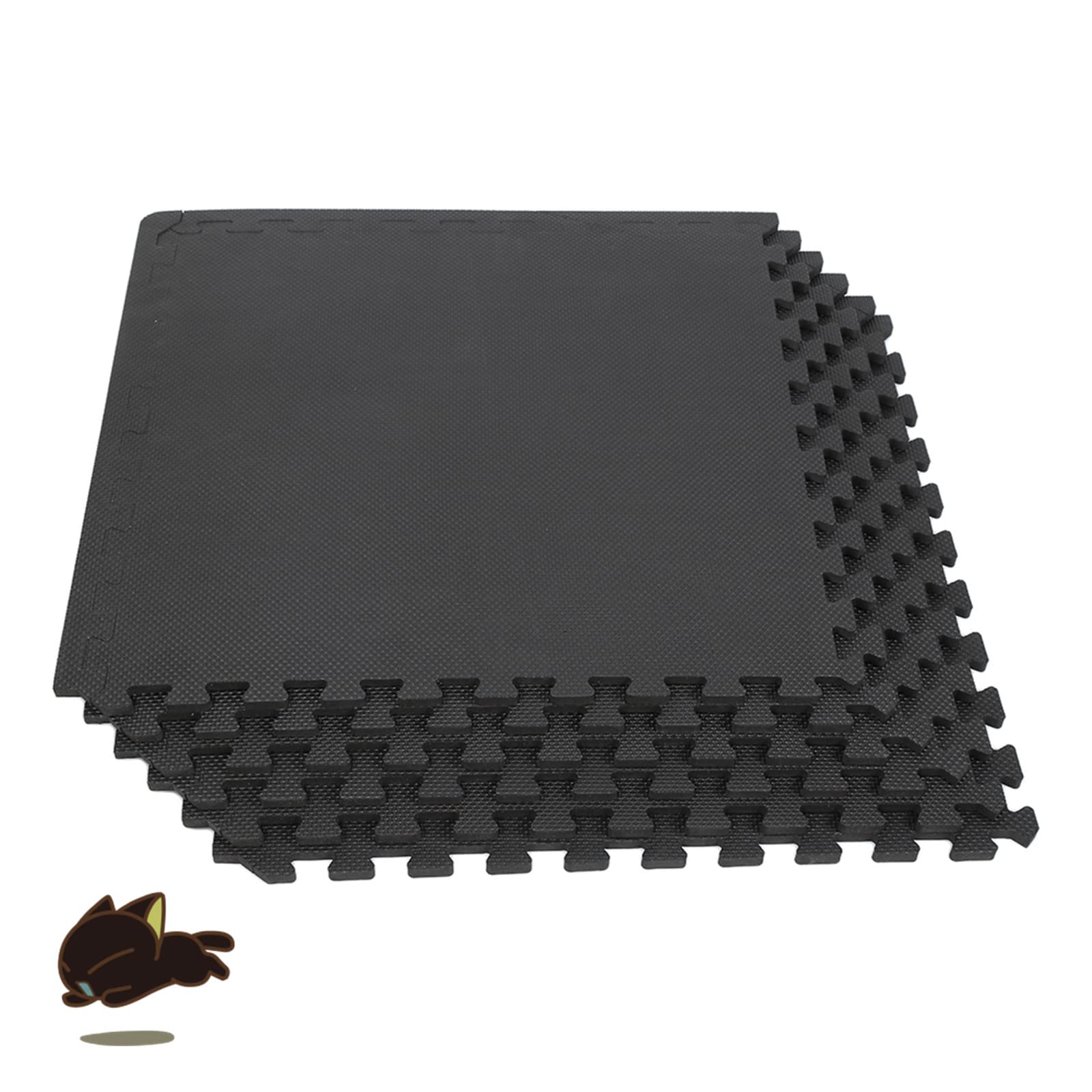 Tappeto da Fitness Palestra a Puzzle Tatami Set di 6 Pezzi 63*63*1.2cm Superficie di Protezione per Pavimenti, materassino per Palestra Workout Ginnastica Tappetino Tappetino Palestra Tappeto da Fitness a Puzzle Set di 12 Pezzi Protezione del Pavimento Ta