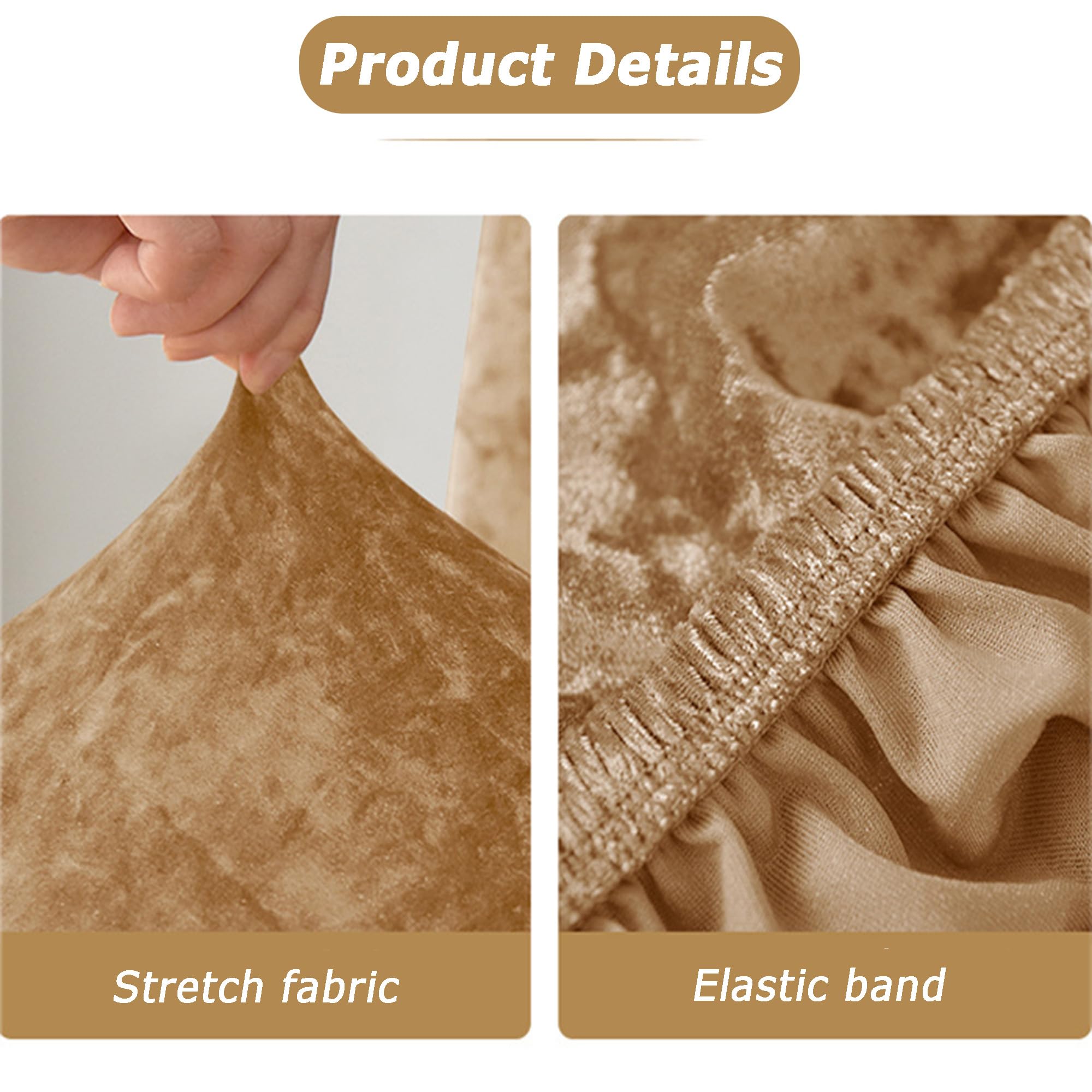 Coprisedia elasticizzati per sedie da bar, riutilizzabili, lavabili, per hotel, banchetti, cerimonie, ristoranti, cucine, feste, 6 pezzi, bianco