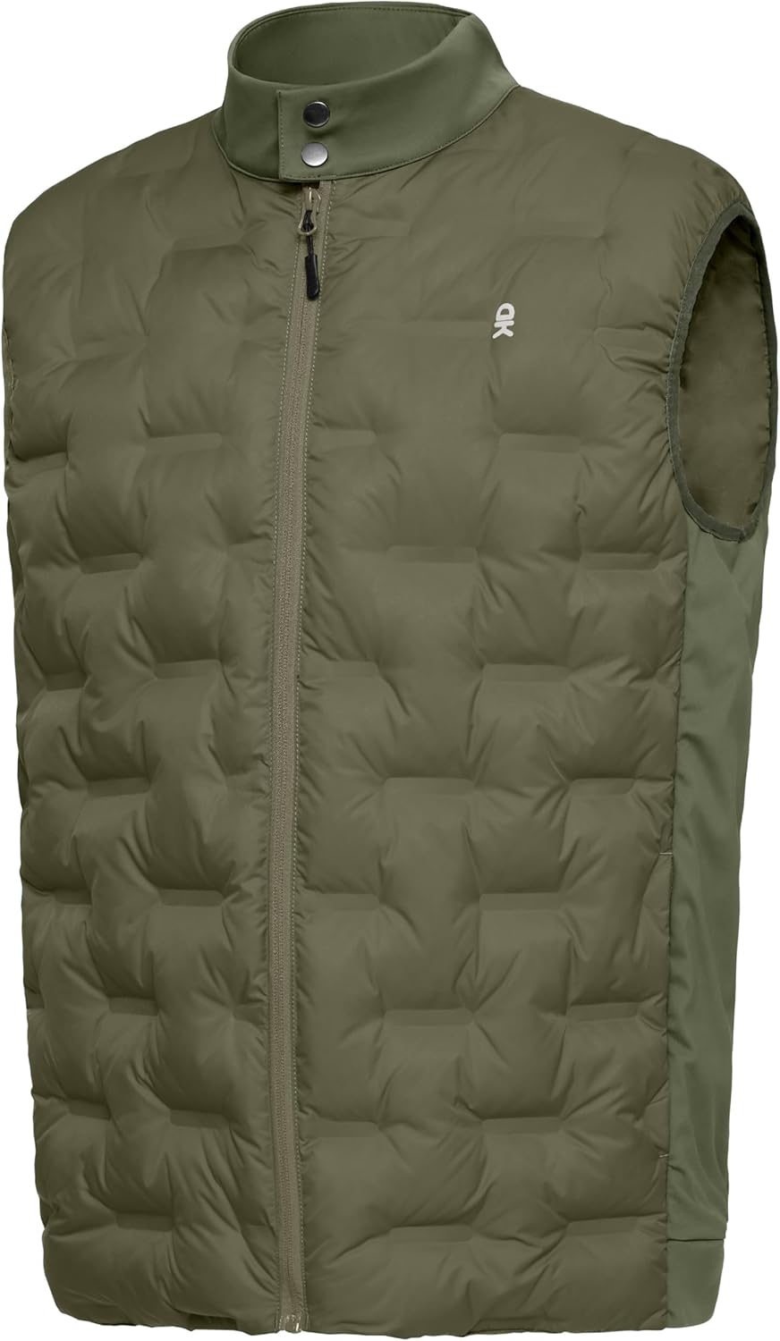 Little Donkey Andy Men's Lightweight Puffer Vest, Outdoor Windproof Sleeveless Jacket for Hiking Travel Golf