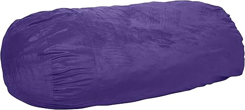 Miniatura 190 de Chill Sack Silla de puf, tumbona de 6 pies, microgamuza azul marino - solo funda Microsuede,Microsuede - Negro - Solo funda,Microsuede - Camel -