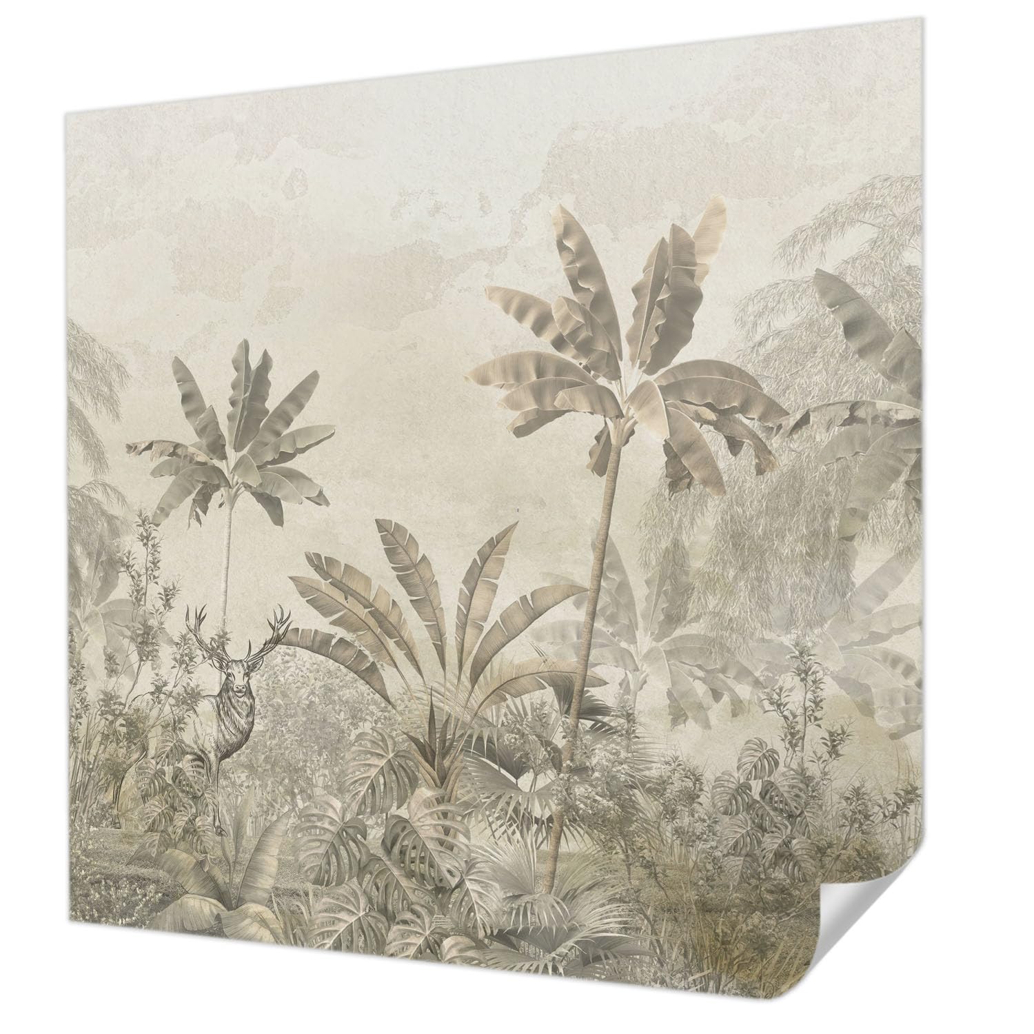 Papier peint jungle tropicale haute qualité panoramique Tulup pour décoration chic