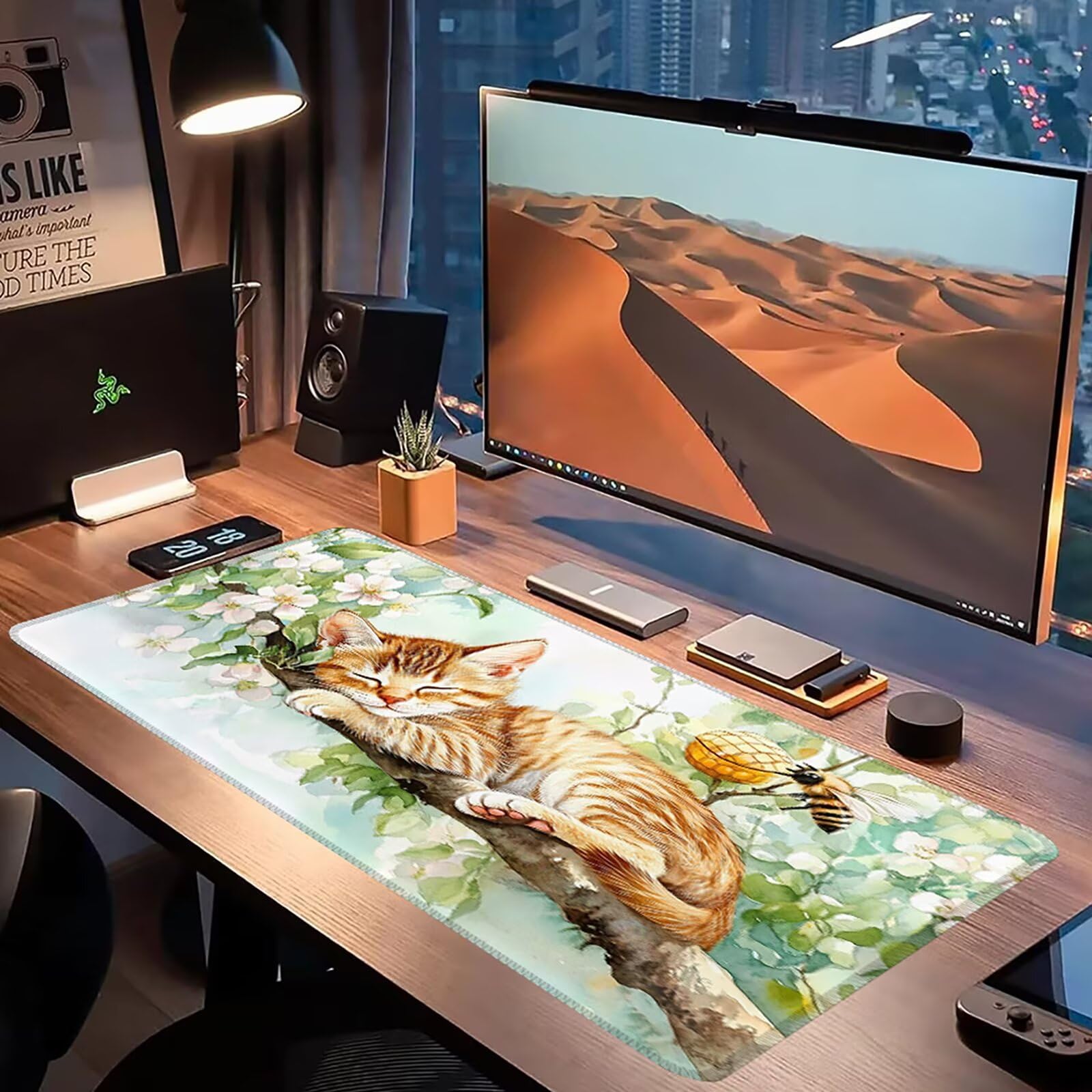 Duża podkładka pod mysz XXL, 1500 x 800 mm, gamingowa podkładka pod mysz, szwy, antypoślizgowa, gumowa podstawa, gładka powierzchnia, wodoodporna i Ianglebig podkładka na biurko, podkładka pod mysz