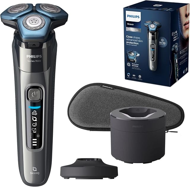 Philips Shaver Series 7000, golarka elektryczna na mokro i sucha z technologią SkinIQ (model S7788/55)