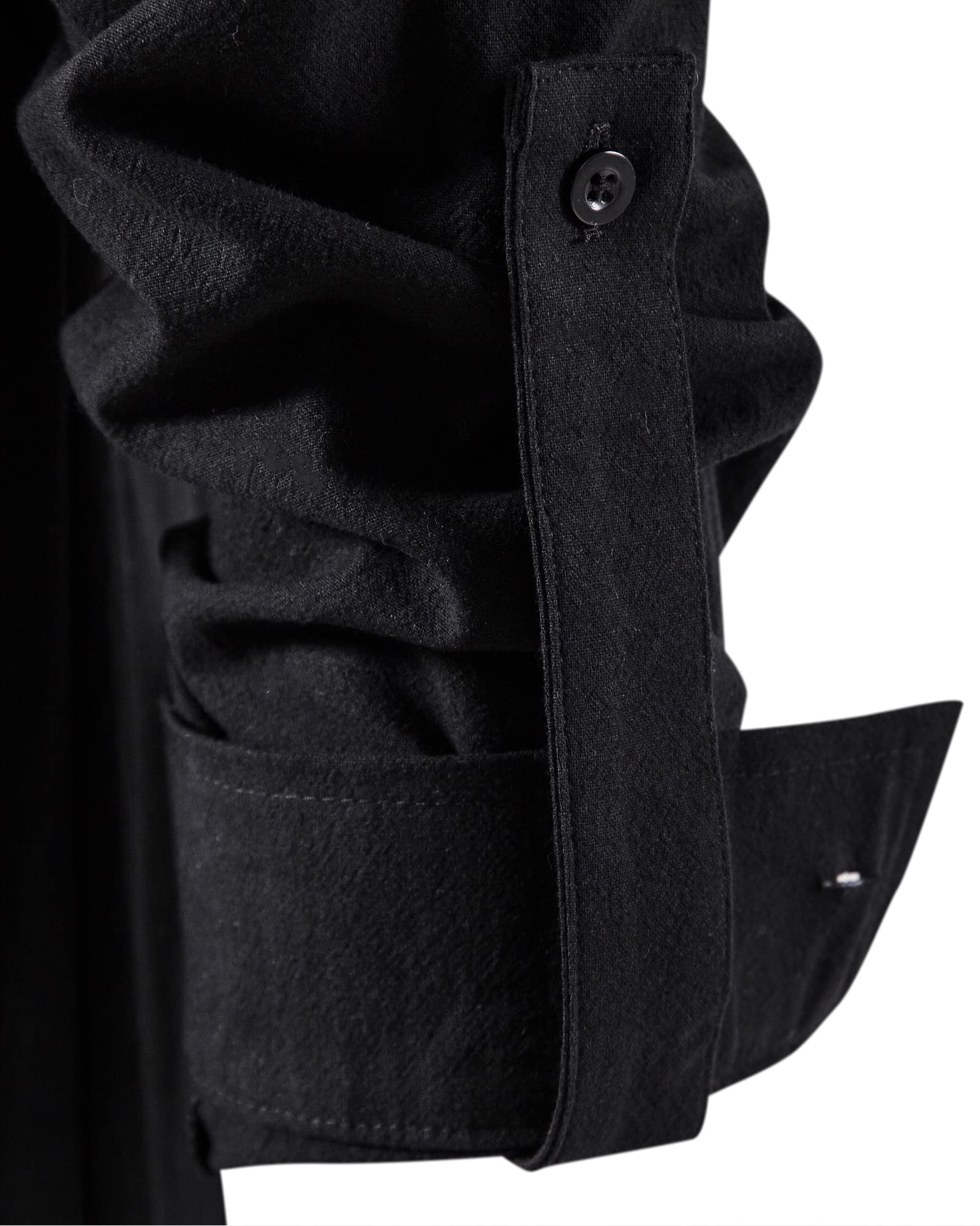 MakingDa Felpe con cappuccio da uomo, a quadri, con bottoni, con cappuccio, comoda, vestibilità aderente, a maniche lunghe, con tasca sul petto