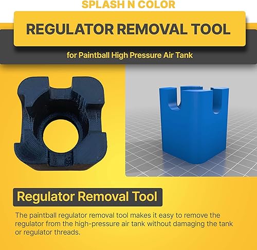 Miniatura 7 de SplashNColor Herramienta de extracción de regulador para tanque de aire de alta presión de Paintball, herramienta de extracción de válvula HPA fácil