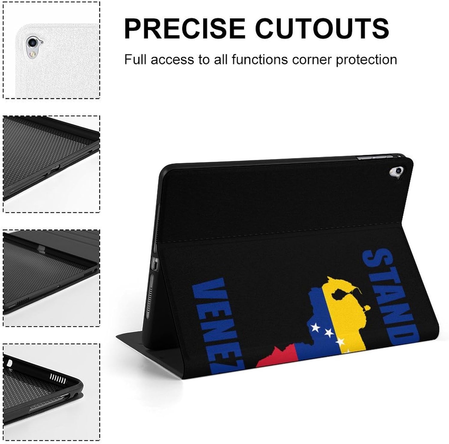 Venezuela Map Flag Fashion Case Protective Cover Adjustable Stand Pro/2016 Pro (9.7in)