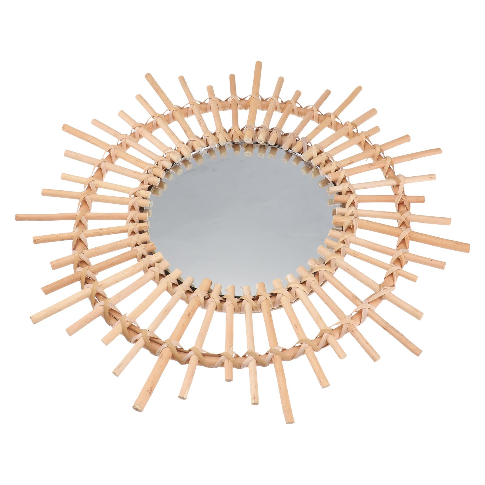 Miroir en rotin mural pour salon et salle de bain minimaliste