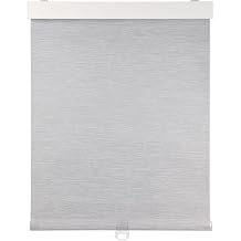 OCTO Cordless Blackout Roller Shades for Indoor Windows,Free-Stop Shade with Valance,Thermal Insulated Woven Fabric,UV Protection,Blinds for Home,Office,Easy to Install72" H x 23" W, Grey
