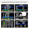GT Media V8 Finder2 Satellite Finder Meter Digital Satellite Finder Meter Satellite Detection DVB-S2X Signal Receiver Decoder H.264 HD 3.5 Inch LCD 4000 mAh for Setting the Satellite Dish